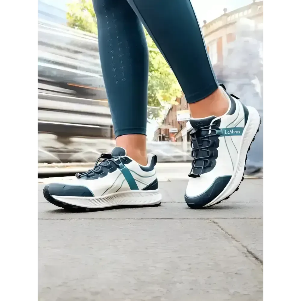 Lemieux Trax 2.0 Waterproof Trainers Petrol/Ecru UK 3 Petrol Trainers