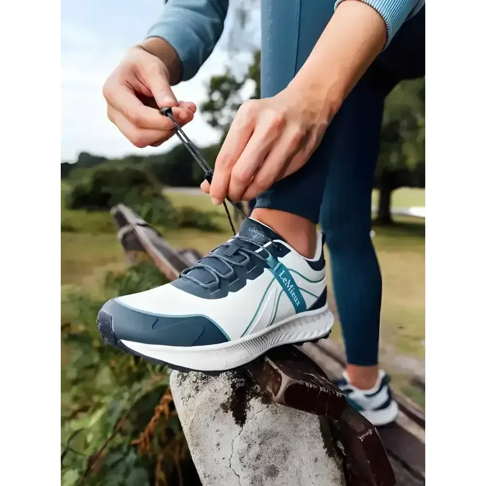 Lemieux Trax 2.0 Waterproof Trainers Petrol/Ecru UK 3 Petrol Trainers