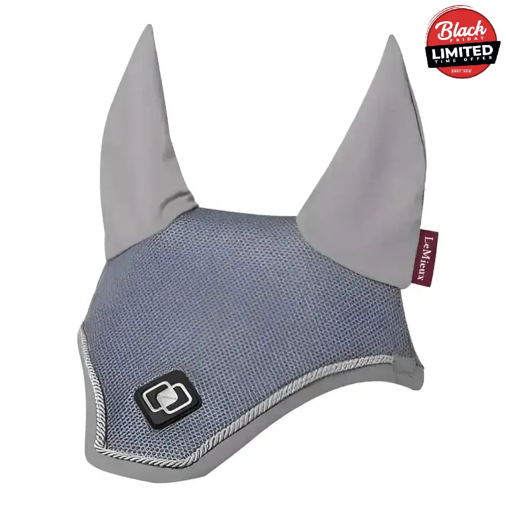 LeMieux Ultra Mesh Fly Hoods Grey Large Horse Ear Bonnets