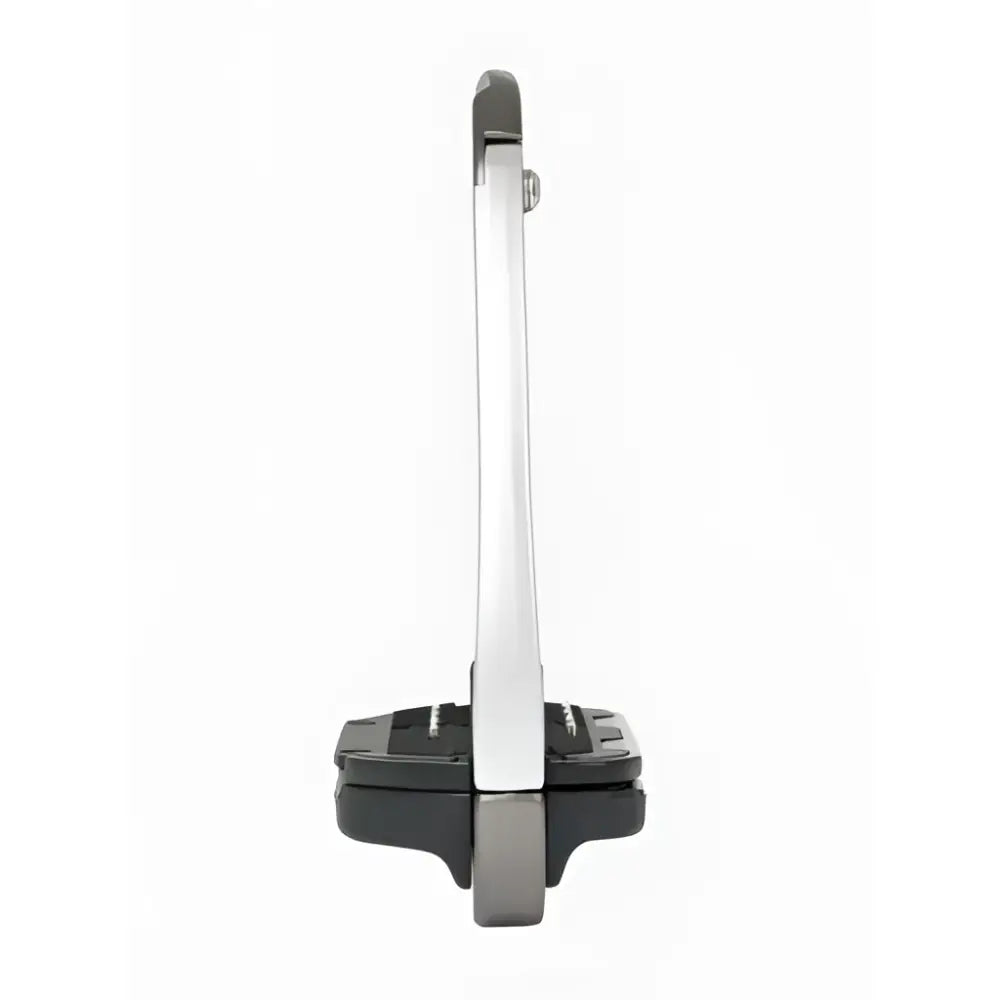 Silver and black lemieux vector control bicycle pedal made from aviation grade aluminium with classic style expected