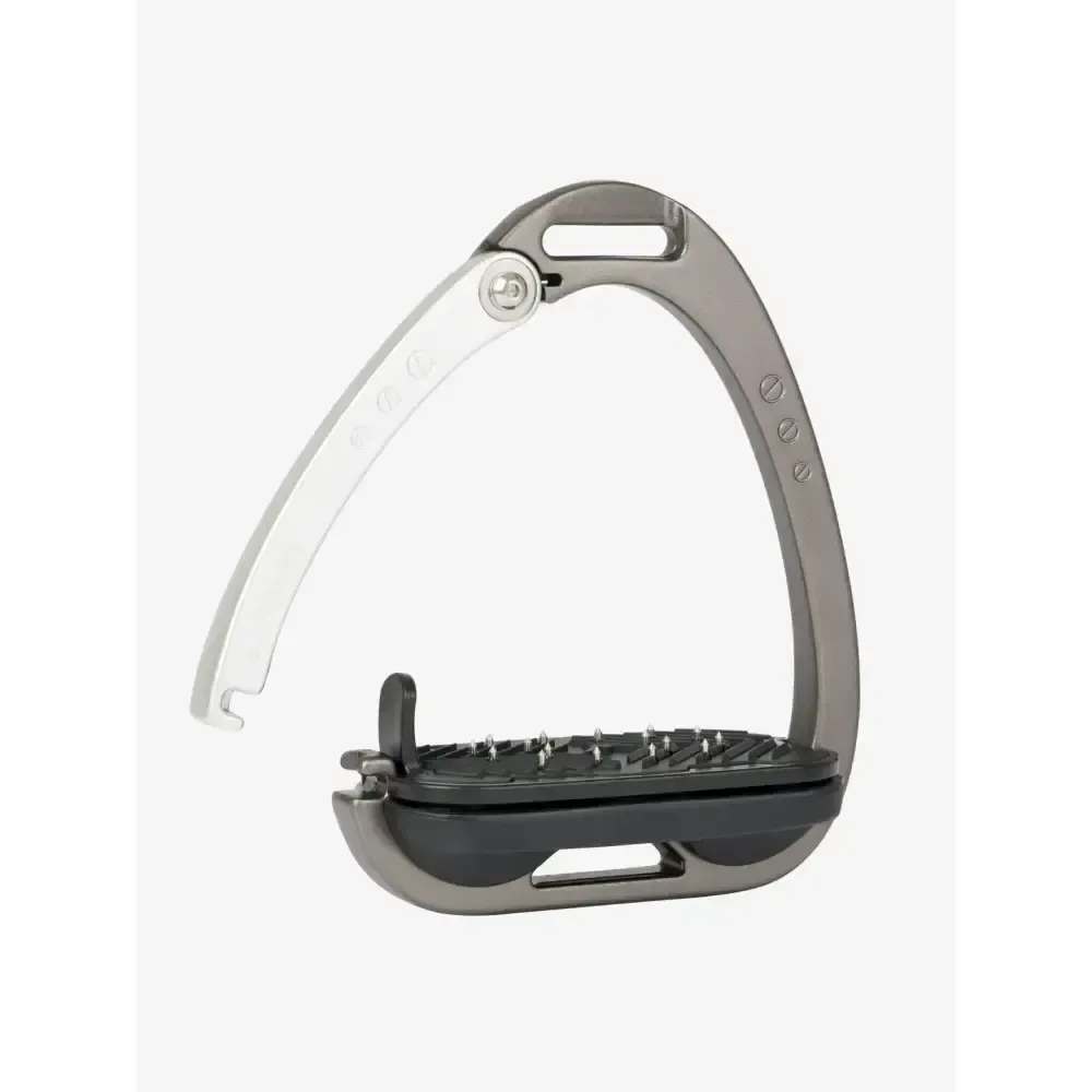 LeMieux Vector Control Stirrup Carbon/Silver One Size Carbon/Silver Safety Stirrups