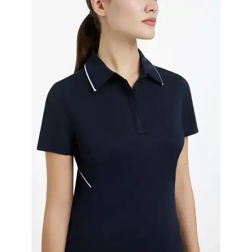 Lemieux Venus Performance Polo Navy Navy UK 6 Polos Shirts