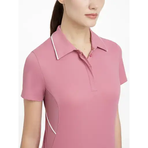 Lemieux Venus Performance Polo Peony Peony UK 6 Polos Shirts