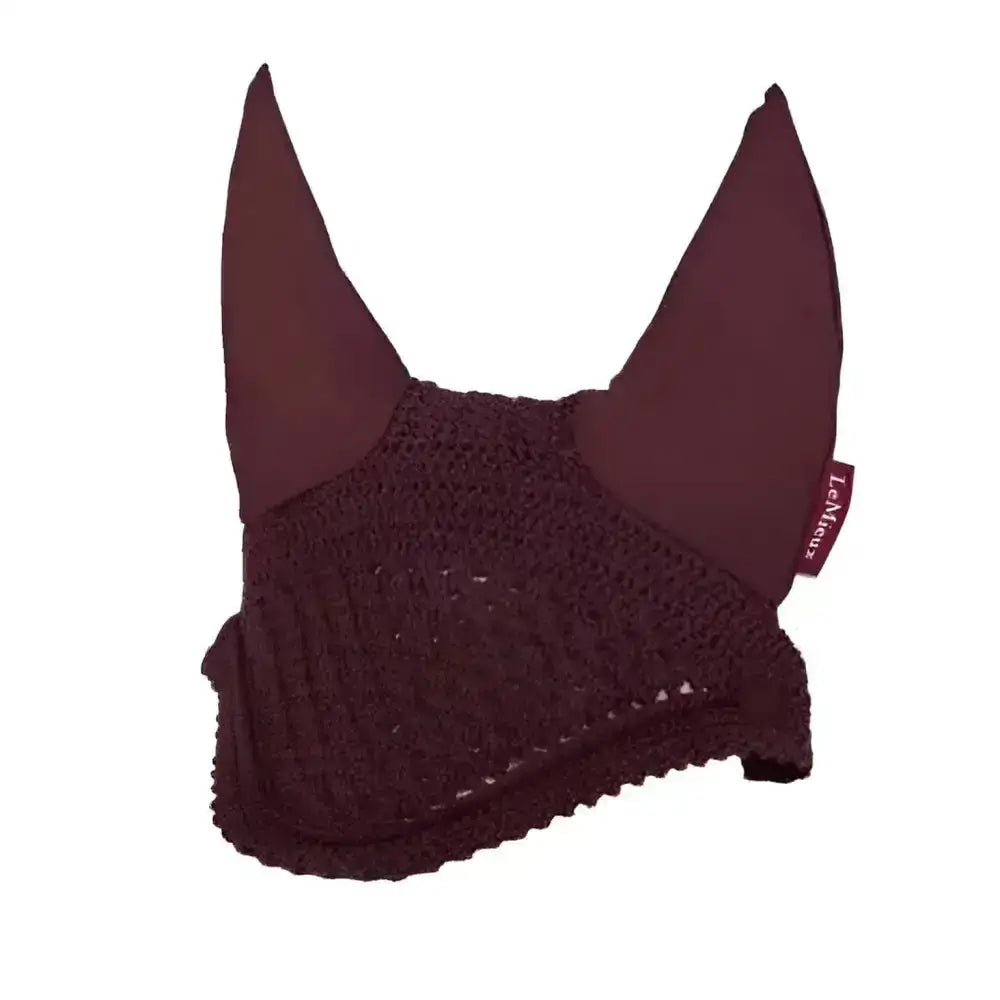 LeMieux Vogue Fly Hood Burgundy Burgundy Medium Horse Ear Bonnets