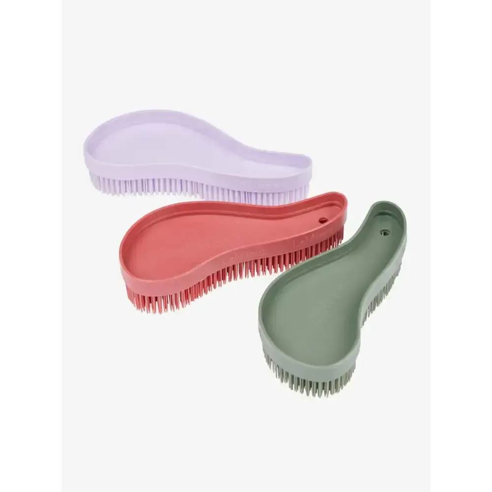 Lemieux Wizard Brush Trio Cranberry/Lilac/Rosemary Cranberry/Lilac/Rosemary One Size Curry Combs
