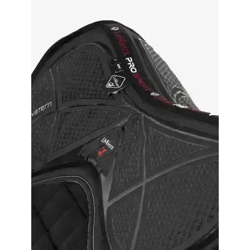 LeMieux X-Grip Silicone Dressage Square Black Large Black Dressage Saddle Pads