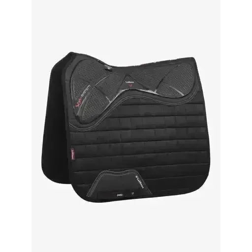 LeMieux X-Grip Silicone Dressage Square Black Large Black Dressage Saddle Pads