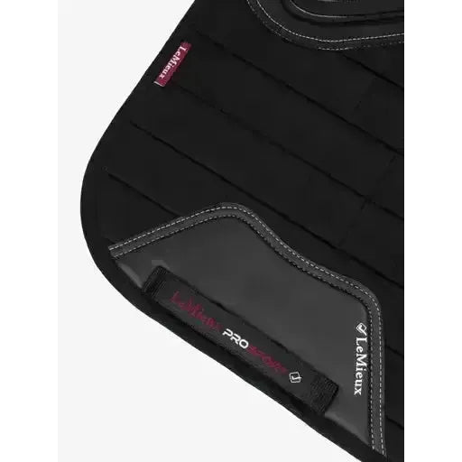 LeMieux X-Grip Silicone Dressage Square Black Large Black Dressage Saddle Pads