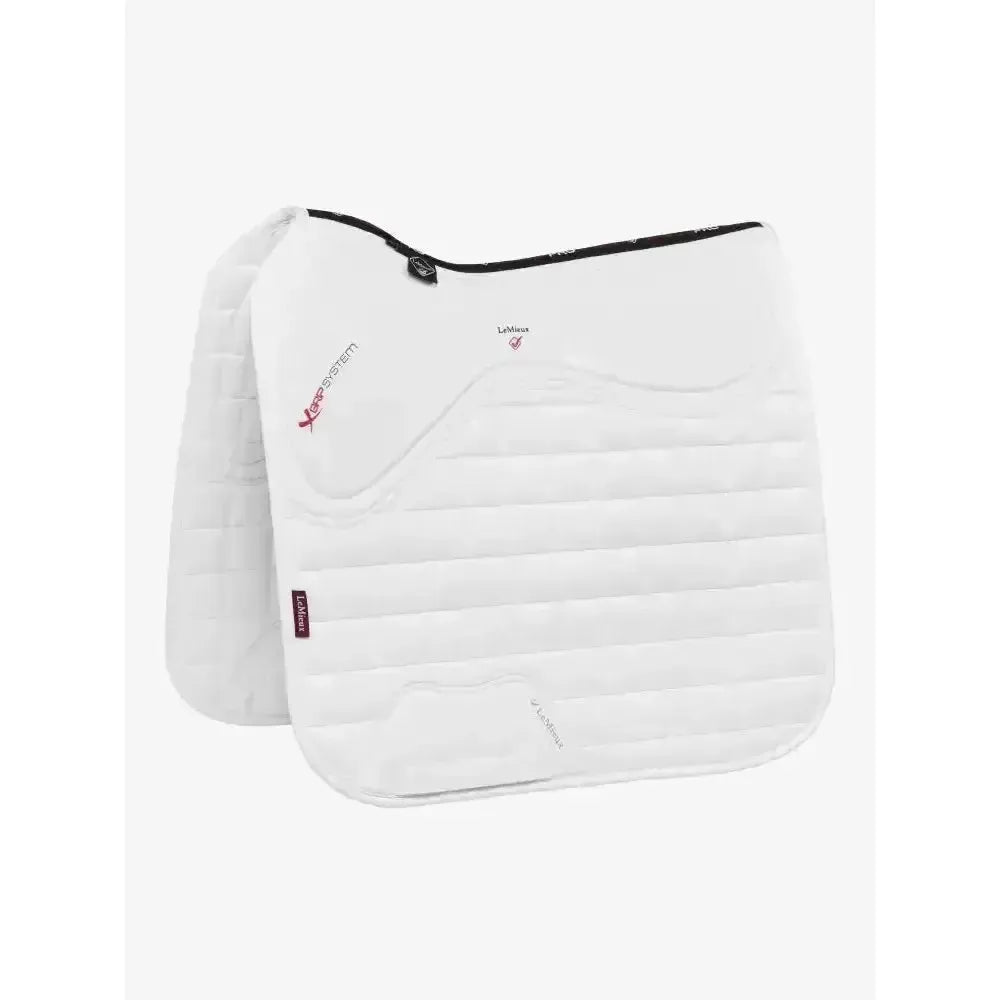 LeMieux X-Grip Silicone Dressage Square White Large White Dressage Saddle Pads