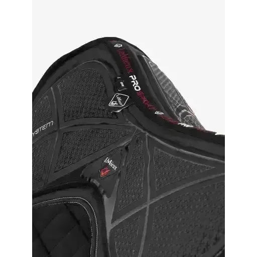 LeMieux X-Grip Twin Sided Dressage Square Black Large Black Dressage Saddle Pads