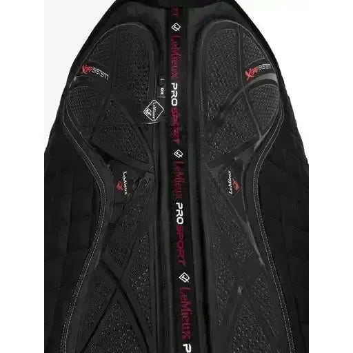 LeMieux X-Grip Twin Sided Dressage Square Black Large Black Dressage Saddle Pads