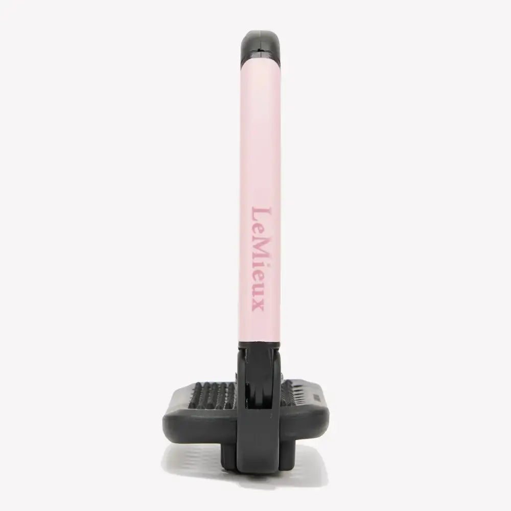 Pink lemieux x horsena horsena swap 2.0 stirrup blossom hair straightener with black ergonomic textured handles