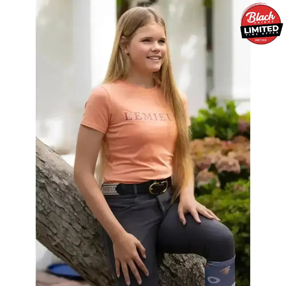 Lemieux Young Rider Arianna T-Shirt Sherbet 7-8 Years Polo Shirts & T Shirts
