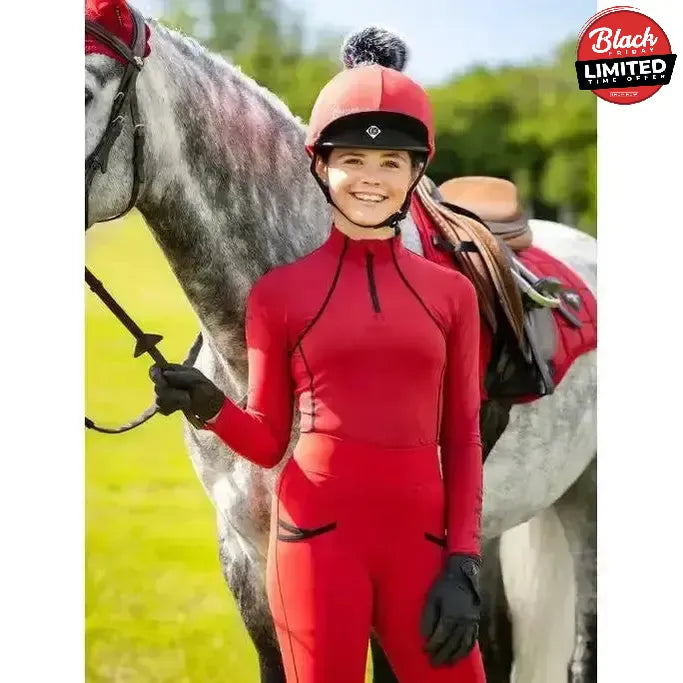 LeMieux Young Rider Base Layer Chilli 9-10 Years Chilli Base Layers