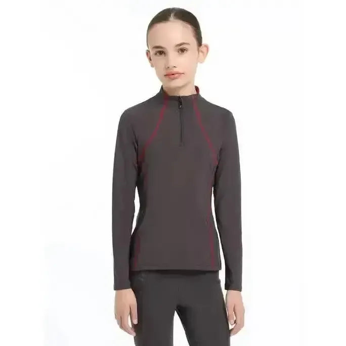 Lemieux Young Rider Base Layer Cinder 7-8 Years Cinder Base Layers