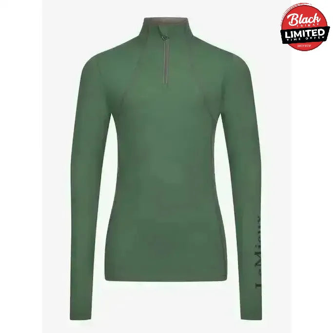 LeMieux Young Rider Base Layer Hunter Green 9-10 Years Hunter Green Base Layers