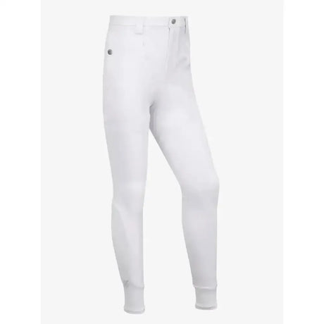 LeMieux Young Rider Boys Breech White White 9-10 Years Breeches