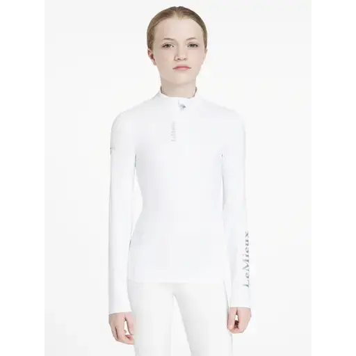 LeMieux Young Rider Classique Base Layer White White 7-8 Years Base Layers