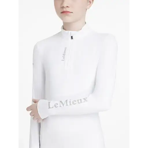 LeMieux Young Rider Classique Base Layer White White 7-8 Years Base Layers