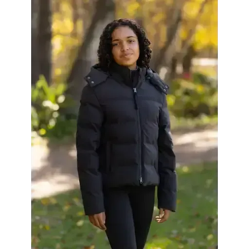 Lemieux Young Rider Daisy Waterproof Coat Black Black 7-8 years Outdoor Jackets