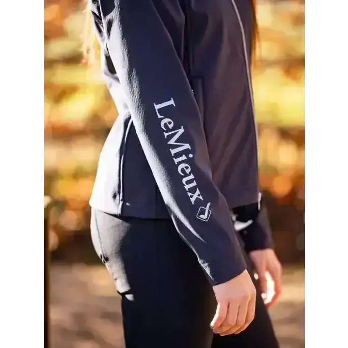 LeMieux Young Rider Elite Soft Shell Jacket Navy 9-10 years Navy Outdoor Coats