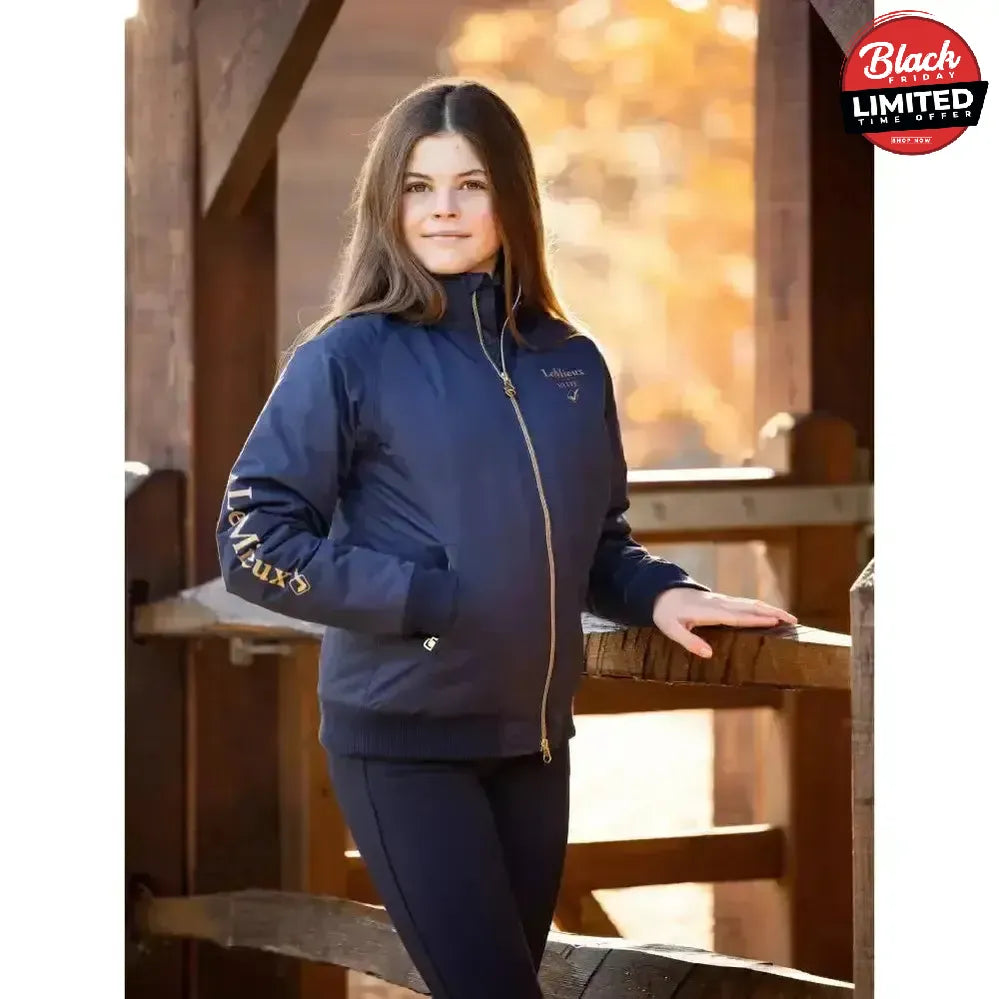 Lemieux Young Rider Elite Team Jacket Navy 11-12 Years Coats & Jackets