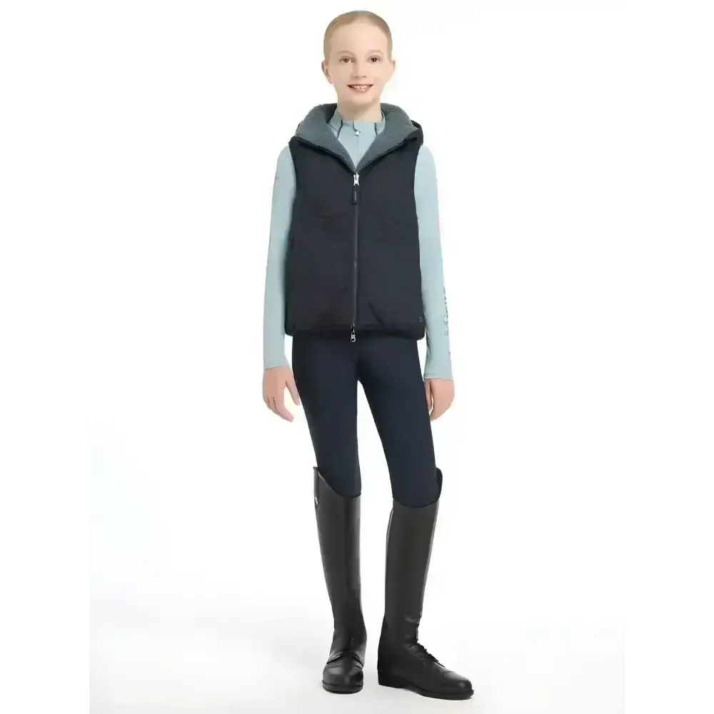 Lemieux Young Rider Eloise Reversible Winter Gilet Navy 7-8 Years Navy Bodywarmers