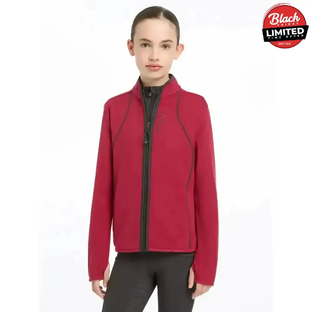 Lemieux Young Rider Felicity Fleece Zip Through Ember 7-8 Years Ember Jumpers & Hoodies