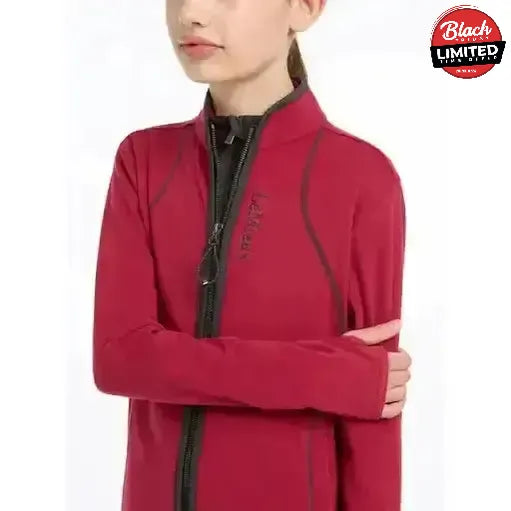 Lemieux Young Rider Felicity Fleece Zip Through Ember 7-8 Years Ember Jumpers & Hoodies