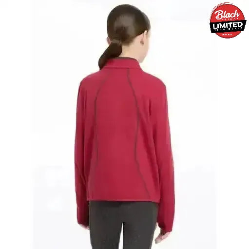 Lemieux Young Rider Felicity Fleece Zip Through Ember 7-8 Years Ember Jumpers & Hoodies