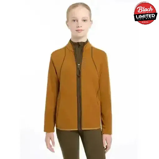 Lemieux Young Rider Felicity Fleece Zip Through Ginger 7-8 Years Ginger Jumpers & Hoodies