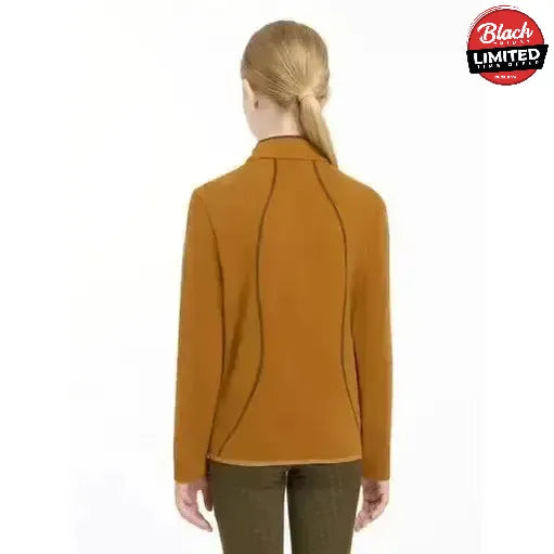 Lemieux Young Rider Felicity Fleece Zip Through Ginger 7-8 Years Ginger Jumpers & Hoodies