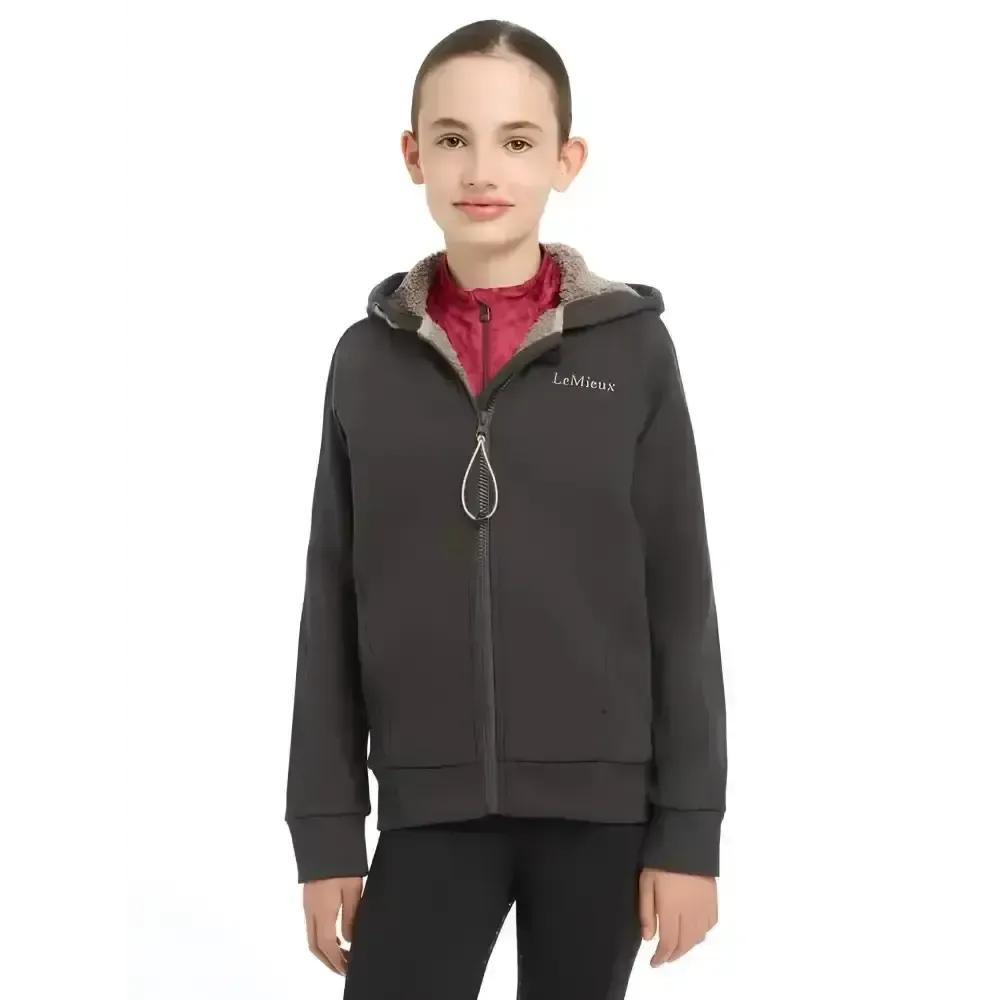 Lemieux Young Rider Hollie Lined Hoodie Cinder 7-8 Years Cinder Hoodies