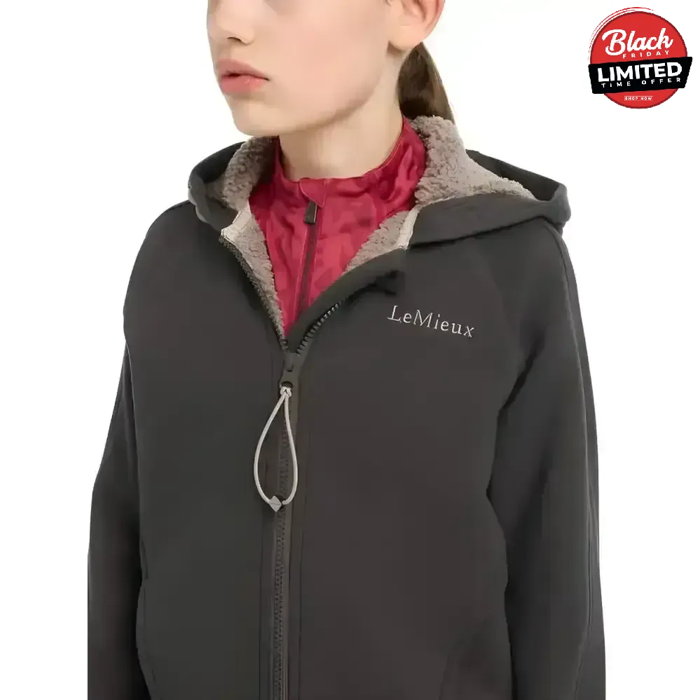 Lemieux Young Rider Hollie Lined Hoodie Cinder 7-8 Years Cinder Hoodies