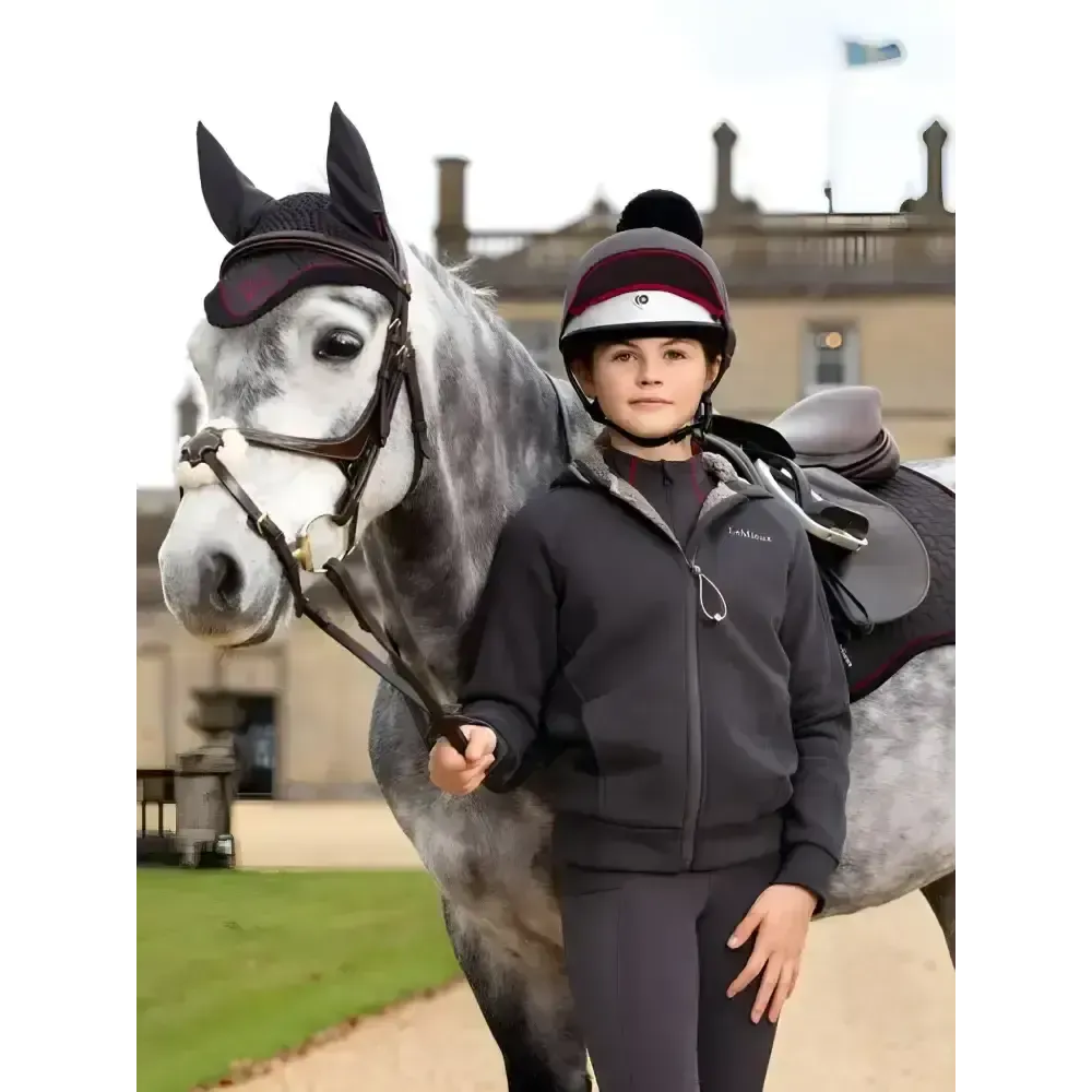 Lemieux Young Rider Hollie Lined Hoodie Cinder 7-8 Years Cinder Hoodies