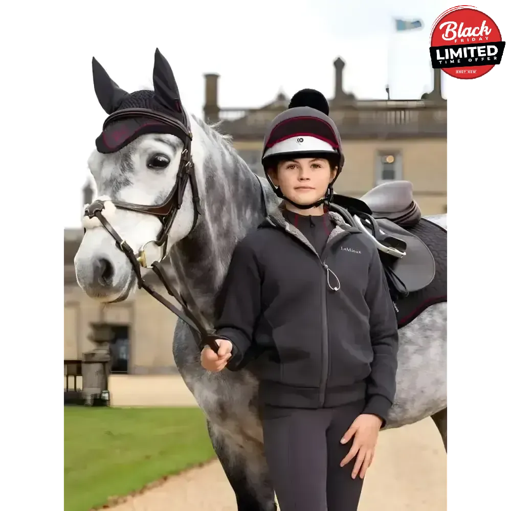 Lemieux Young Rider Hollie Lined Hoodie Cinder 7-8 Years Cinder Hoodies