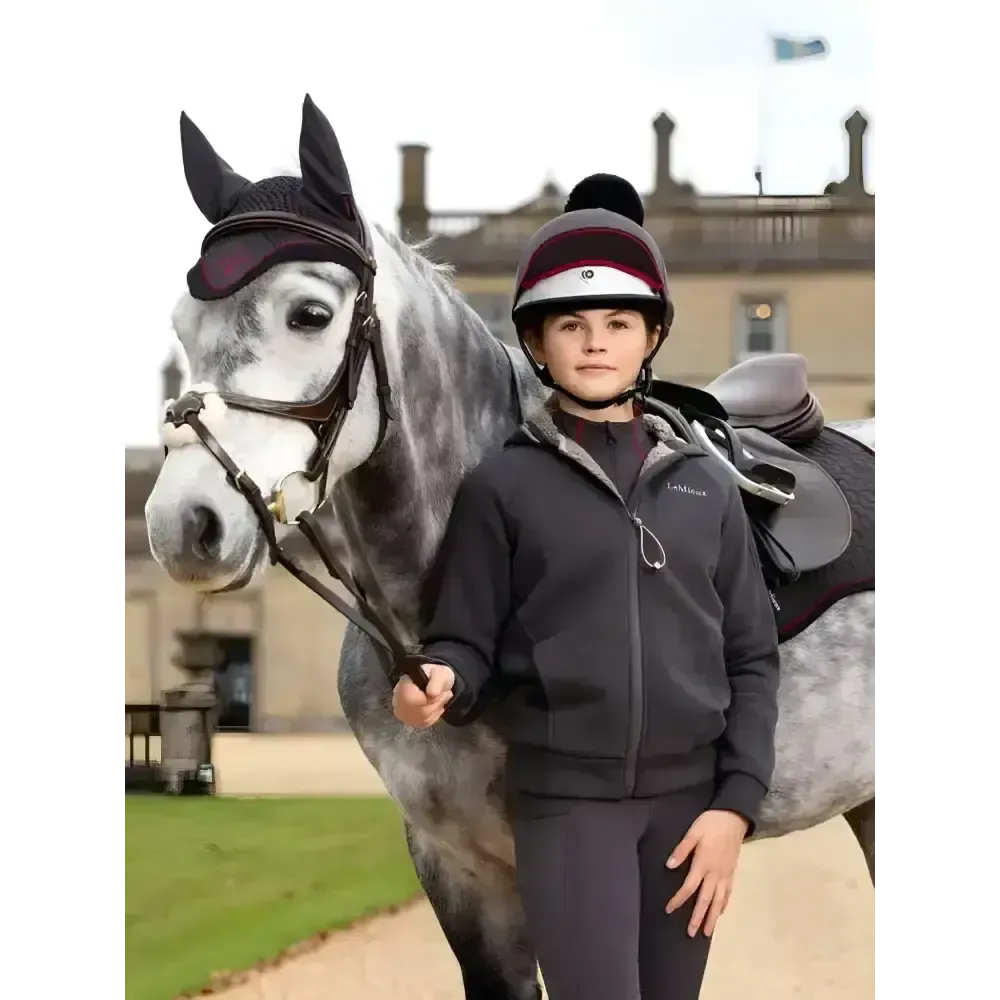 Lemieux Young Rider Hollie Lined Hoodie Cinder 7-8 Years Cinder Hoodies