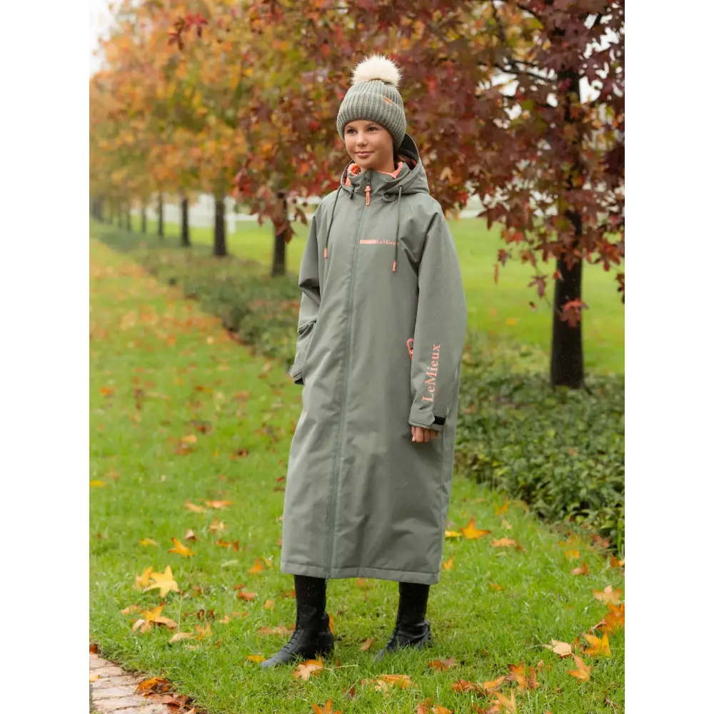 Lemieux Young Rider HydroShield Robe Rosemary Rosemary 7-8 years Outdoor Coats