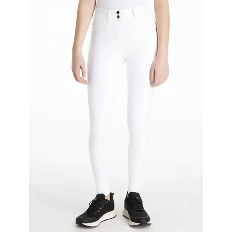 Lemieux Young Rider Izzy Knee Grip Breeches White White 7-8 years Breeches