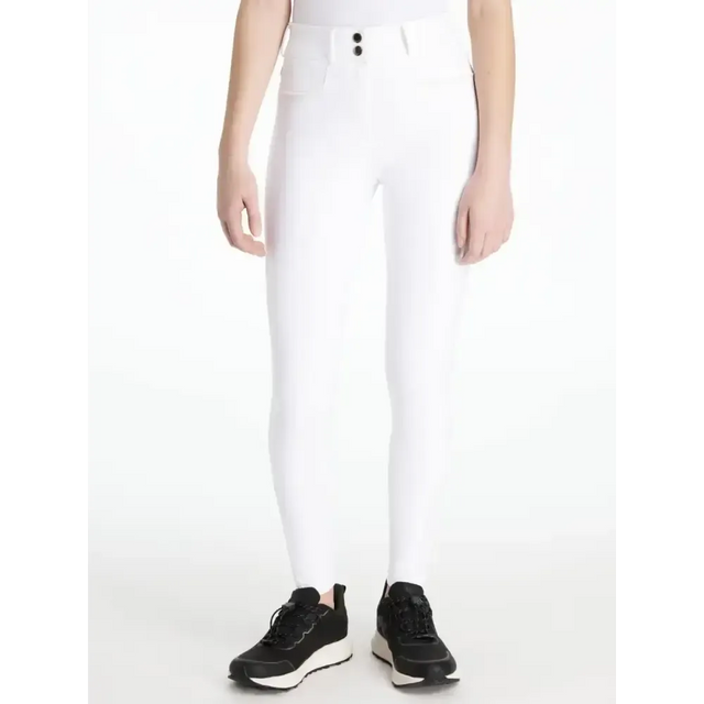Lemieux Young Rider Izzy Knee Grip Breeches White White 7-8 years Breeches