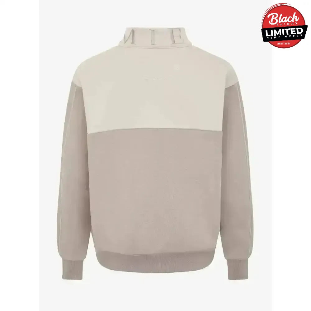 Lemieux Young Rider Kate Quarter Zip Sweat Ash/Stone 7-8 Years Ash / Stone Coats & Jackets