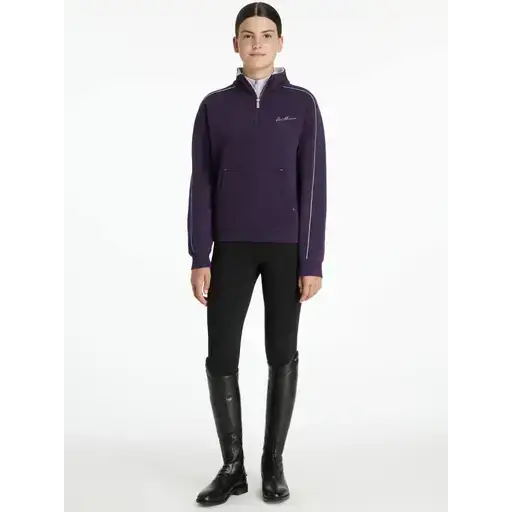 Lemieux Young Rider Kate Quarter Zip Sweat Juniper/Lilac Juniper/Lilac 7-8 years Jumpers