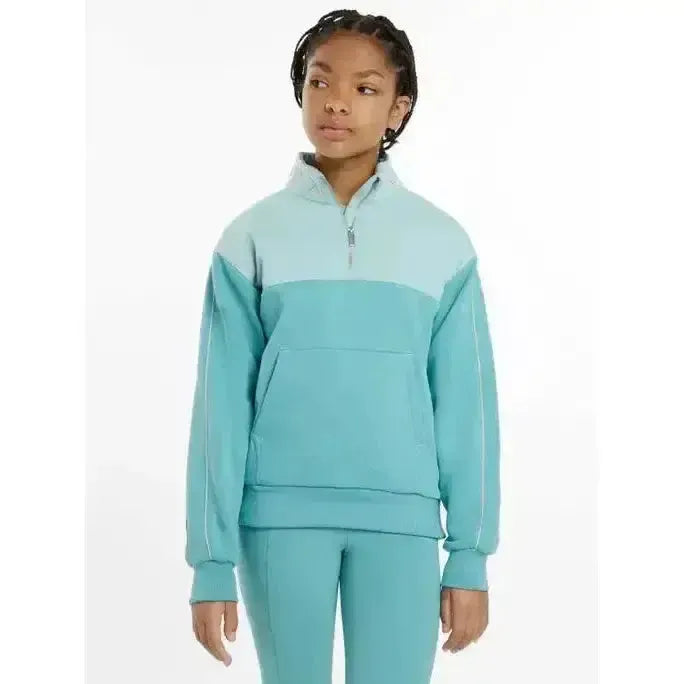 Lemieux Young Rider Kate Quarter Zip Sweat Lagoon Lagoon 7-8 Years Jumpers