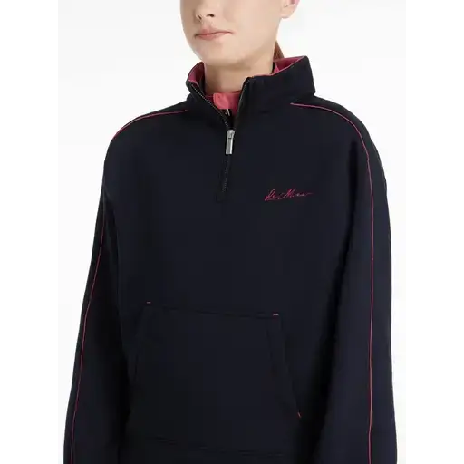 Lemieux Young Rider Kate Quarter Zip Sweat Navy/Cranberry Navy/Cranberry 7-8 years Jumpers