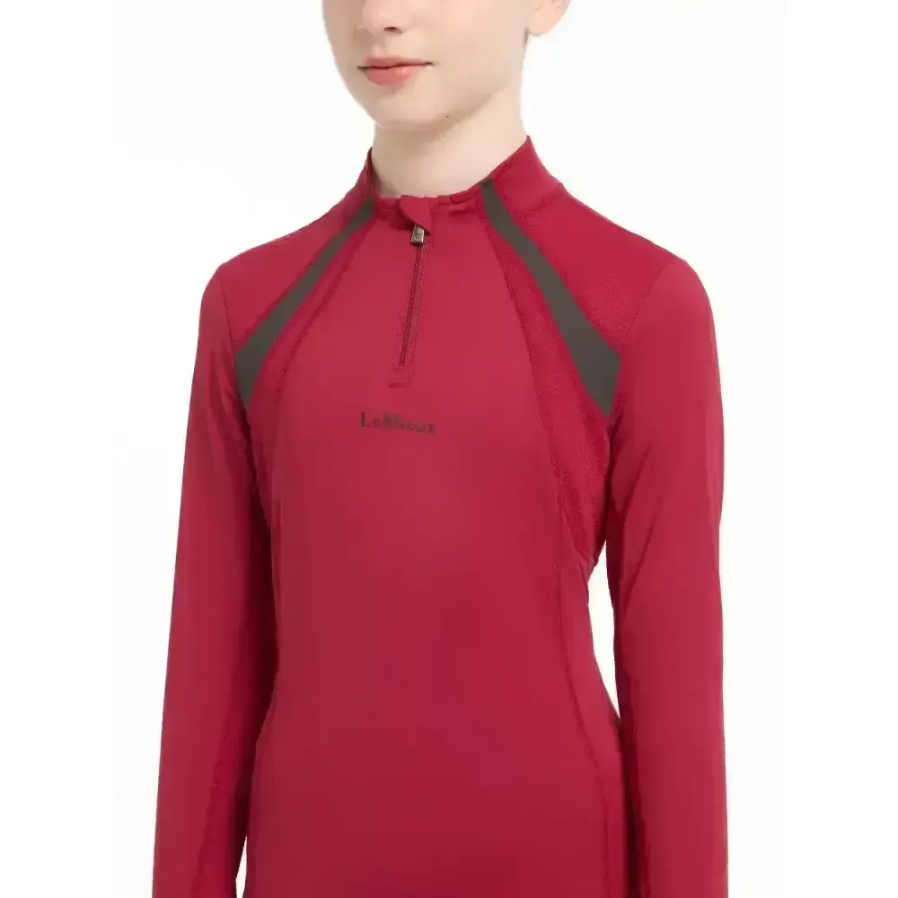Lemieux Young Rider Mia Mesh Base Layer Ember 7-8 Years Ember Base Layers