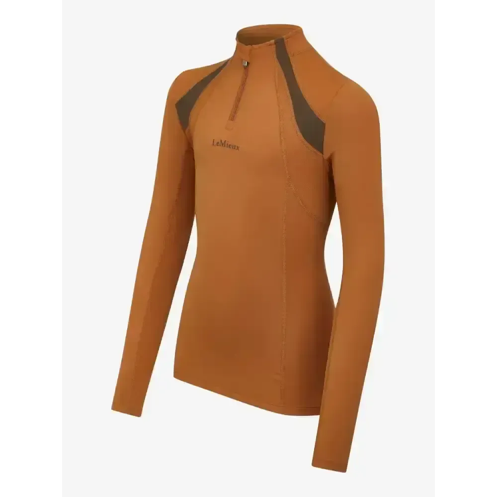 Lemieux Young Rider Mia Mesh Base Layer Ginger 7-8 Years Ginger Base Layers