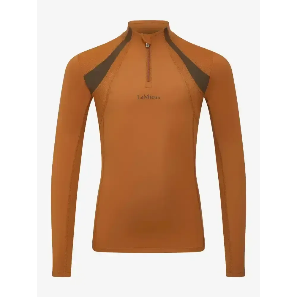 Lemieux Young Rider Mia Mesh Base Layer Ginger 7-8 Years Ginger Base Layers