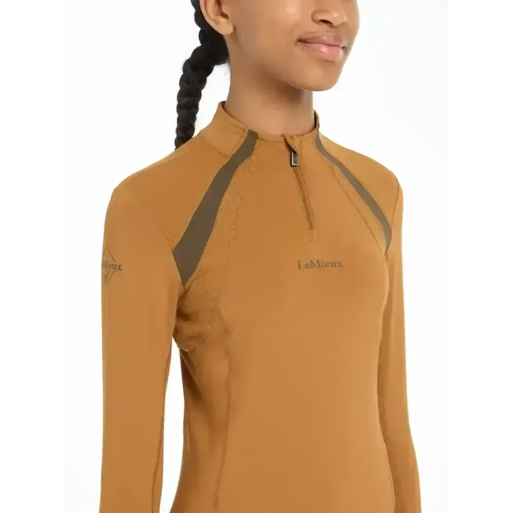 Lemieux Young Rider Mia Mesh Base Layer Ginger 7-8 Years Ginger Base Layers