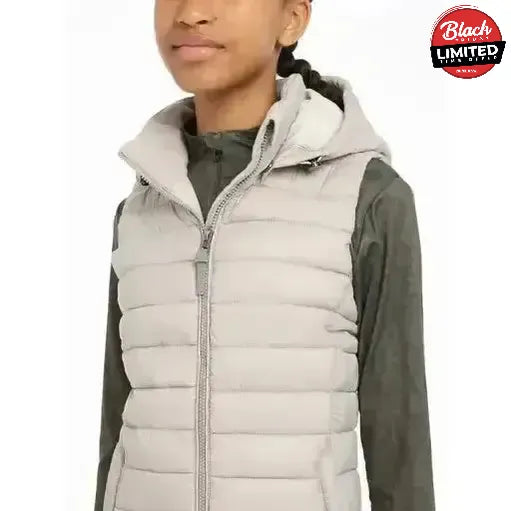 Lemieux Young Rider Milly Puffer Gilet Ash 7-8 Years Ash Bodywarmers