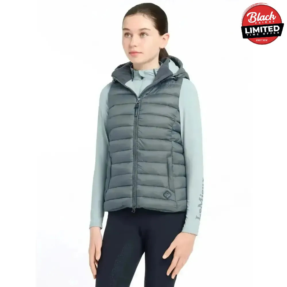 Lemieux Young Rider Milly Puffer Gilet Petrol 7-8 Years Petrol Bodywarmers